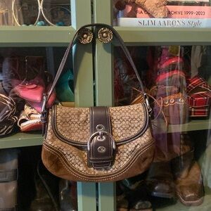 Coach Soho Tan & Brown purse